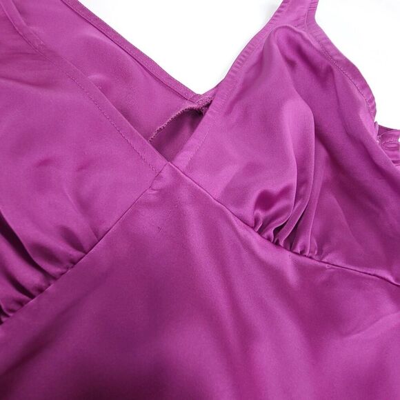 PRINCESS POLLY Nellie 90s Mini Slip Dress Purple Satin Y2k Glam Clean Girl 0 - Picture 8 of 10